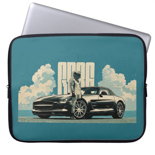 Retro SLS Supercar Racing Driver Graphic Laptop Sl Sleeve