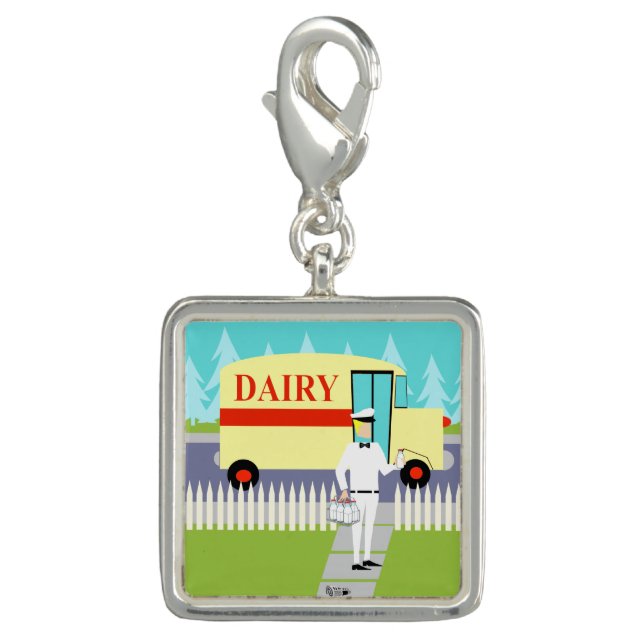 Retro Small Town Milkman Charm (Front)