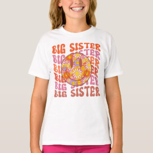 Retro Smile Big Sister Happy Face T-Shirt