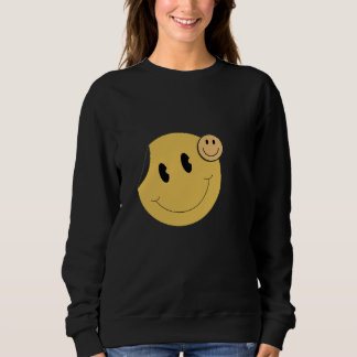 Retro Smiley Face Sweatshirt | Cute Mustard Smile