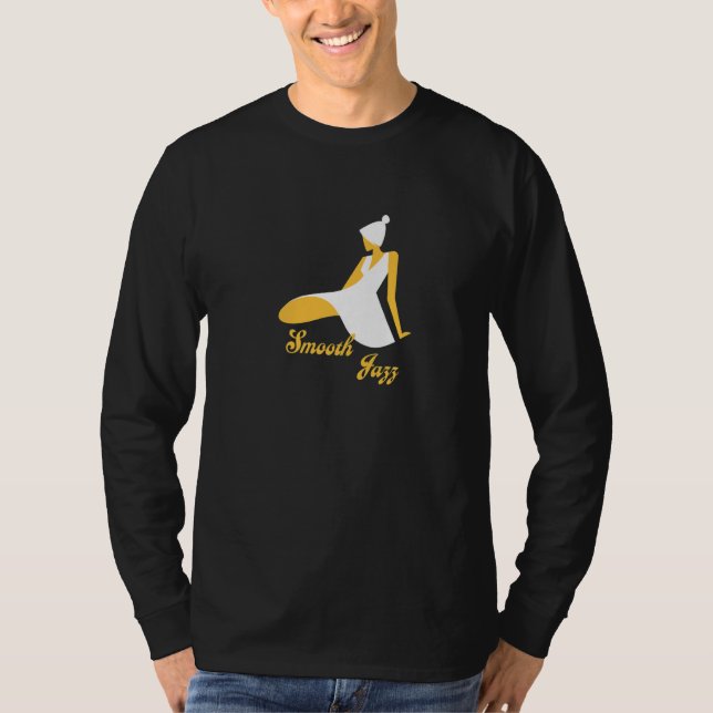 Retro Smooth Jazz Music T-Shirt (Front)