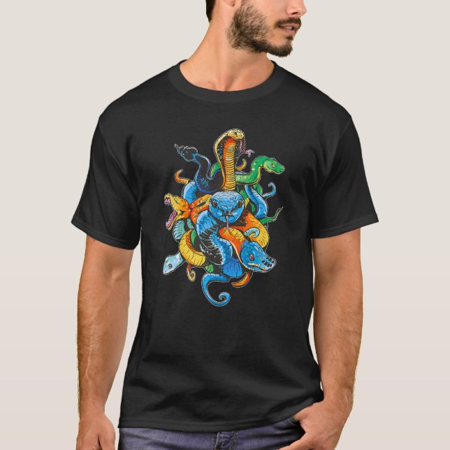Retro Snake Owner Reptile Keeper  T-Shirt (Front)