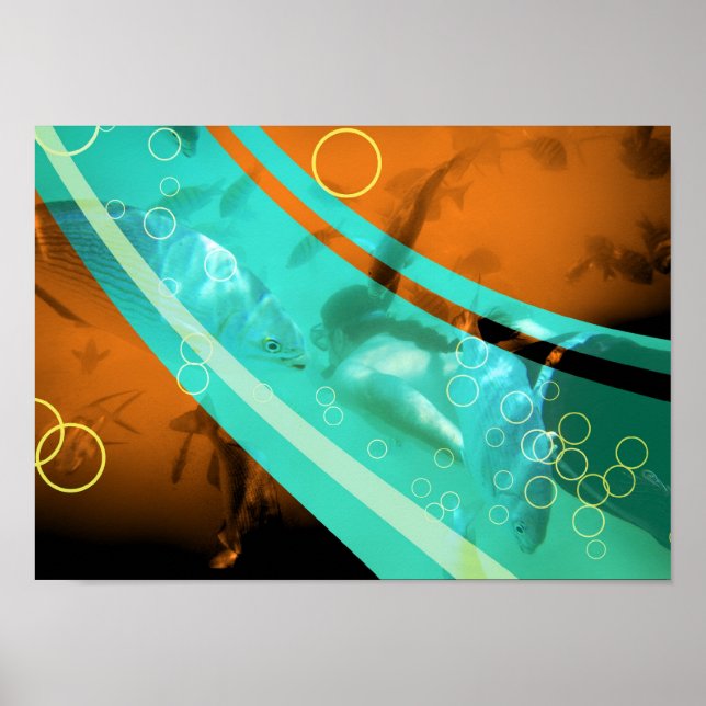 retro snorkeling photography poster (Front)