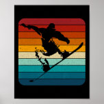 Retro Snowboard - Vintage Snowboarder1  Poster