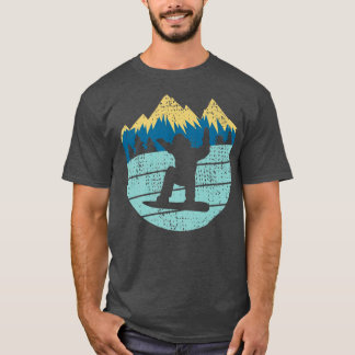 Retro Snowboarder Snowboarding Snow Winter Sports  T-Shirt