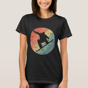Retro Snowboarding Skiing Snow Winter Sport Ice Sn T-Shirt