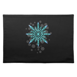 Retro Snowflake for Women Cloth Placemat