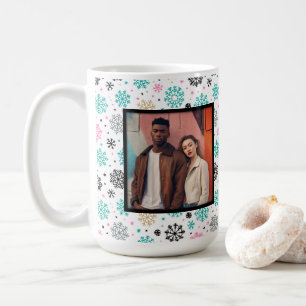 Retro Snowflakes Coffee Mug