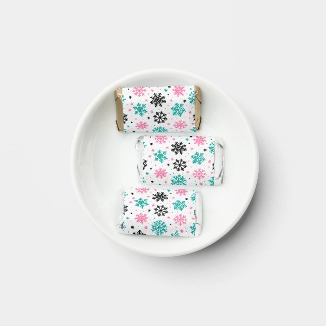 Retro Snowflakes Hershey's Miniatures (Plate)