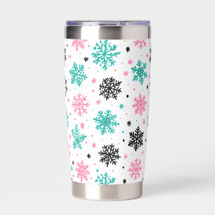 Retro Snowflakes Insulated Tumbler