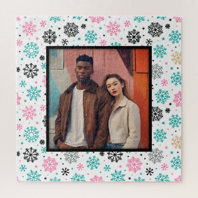 Retro Snowflakes Jigsaw Puzzle (Vertical)