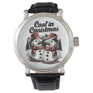 Retro Snowman Christmas Watch Holiday Gift Jewelry