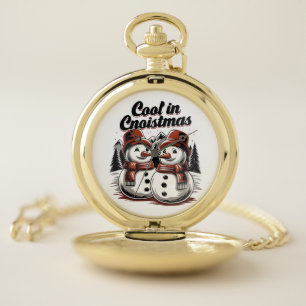 Retro Snowman Christmas Watch Holiday Gift Jewelry