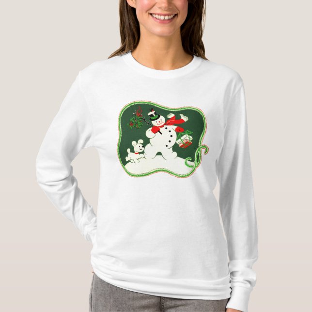 Retro Snowman T-Shirt (Front)
