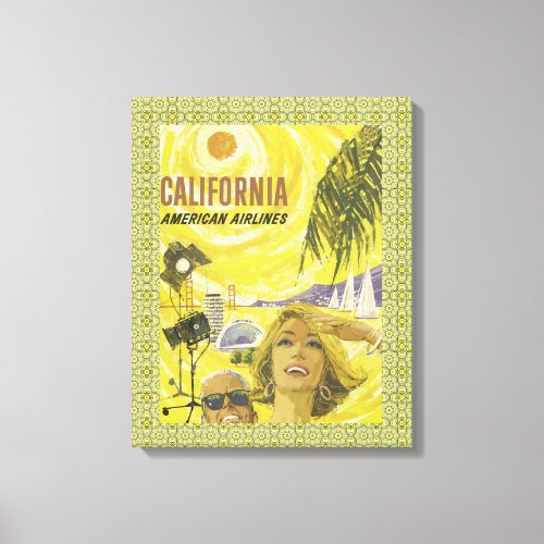 Retro So Cal Air Travel  Canvas Print