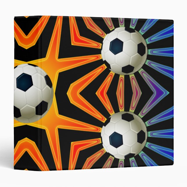 RETRO SOCCER BALL BINDER (Front/Spine)