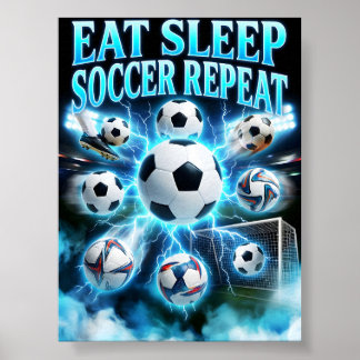 Retro Soccer Fan Gift Poster