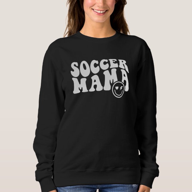 Retro Soccer Mama Personalized Soccer Sweatshirt (Front)