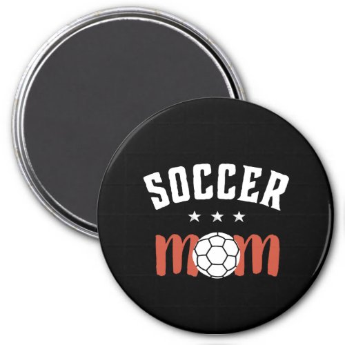 Retro Soccer Mom Proud Mother Sports Player Magnet