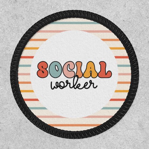 Retro Social Worker Patch