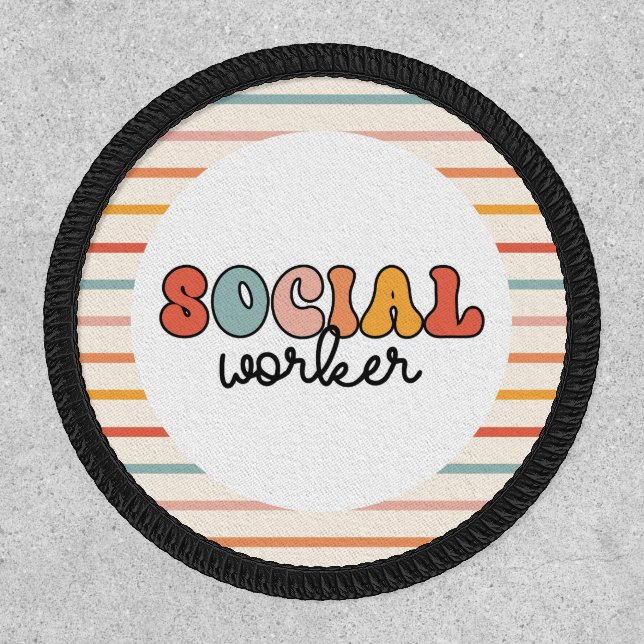 Retro Social Worker Patch (Front)