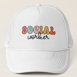 Retro Social Worker Trucker Hat