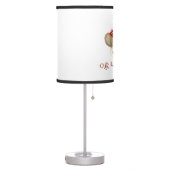 Retro Sock Monkey w Stocking Cap Baby Boy Gifts Table Lamp (Left)