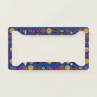 Retro Soda Cap License Plate Frame,Vintage Pop Art Frame