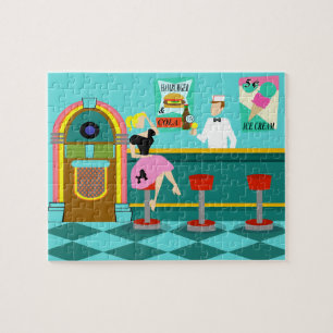 Retro Soda Fountain Puzzle