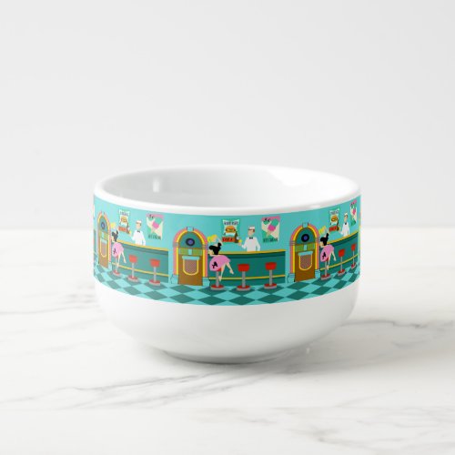 Retro Soda Fountain Soup Mug