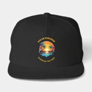 Retro Solar Paradise Guided by the Tides T-Shirt Snap Back Hat