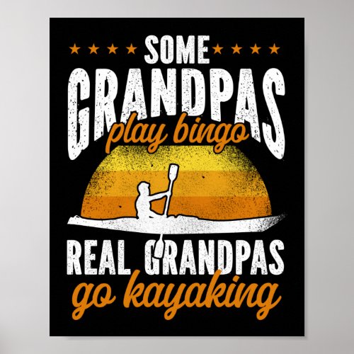 Retro Some Grandpas Play Bingo Real Grandpas Go Poster