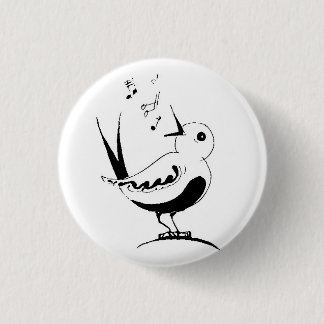 Retro song bird button