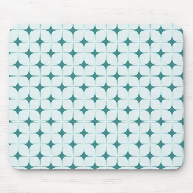 Retro Sophistication Mousepad, Teal Mouse Pad (Front)