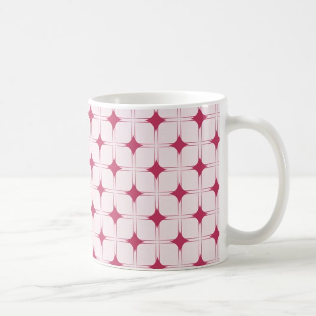 Retro Sophistication Mug, Magenta Coffee Mug (Right)