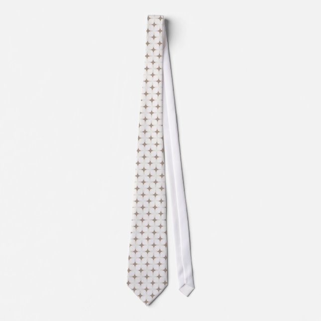Retro Sophistication Tie, Latte Neck Tie (Front)