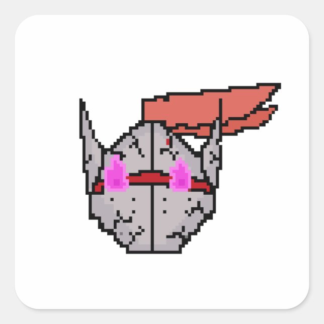 Retro Soul Knight Square Sticker (Front)