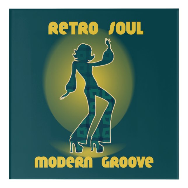 Retro Soul Modern Groove Acrylic Print (Front)