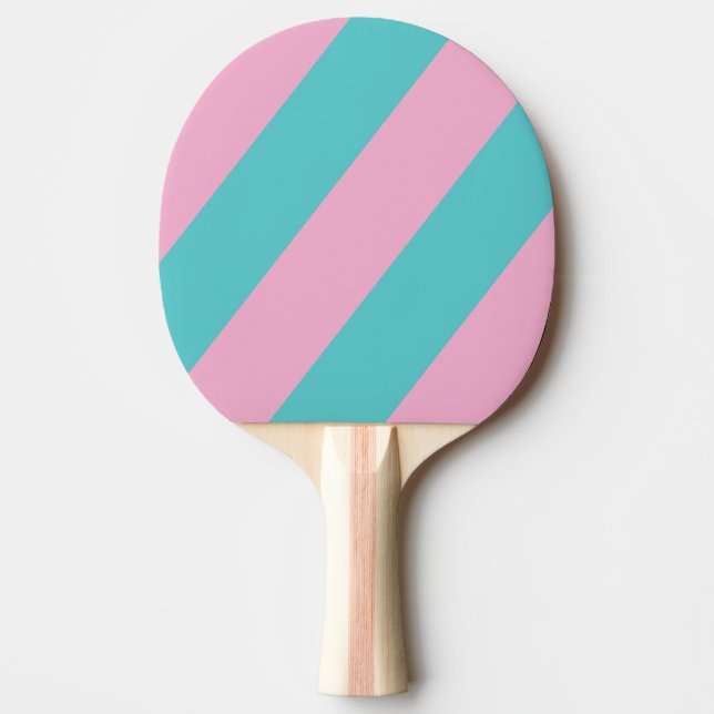 Retro South Beach Bold Stripes Ping Pong Paddle (Front)
