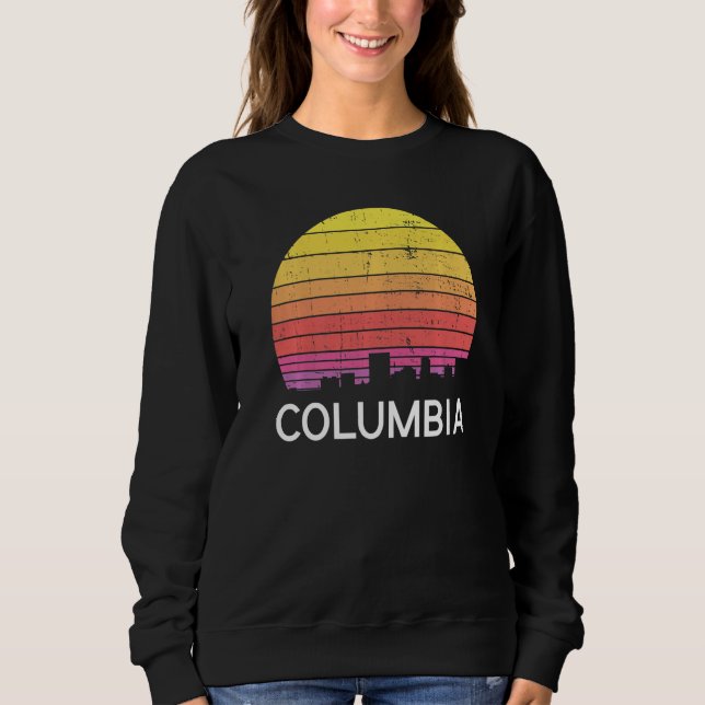 Retro South Carolina City Columbia Skyline Vintage Sweatshirt (Front)