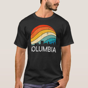 Retro South Carolina City Columbia Skyline Vintage T-Shirt
