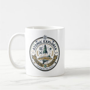 Retro Space Adventure - Classic Rocket Badge Coffee Mug