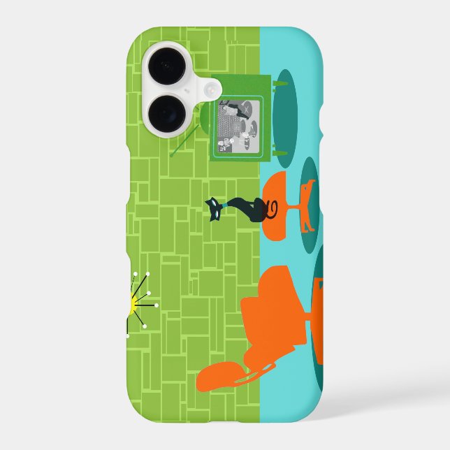Retro Space Age Kitty iPhone 7 Case (Back)