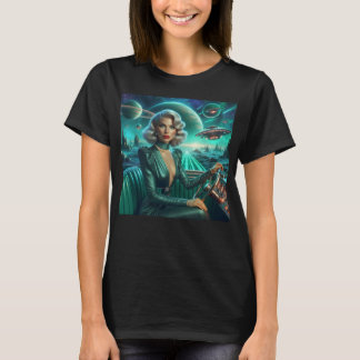 Retro Space Girl T-Shirt