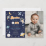Retro Space Houston We Have a 1 Year Old Birthday  Invitation