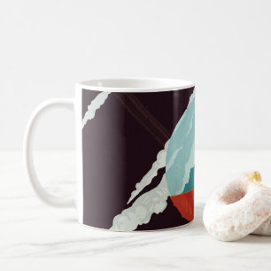 Retro Space Poster-Cassini Mission To Saturn Coffee Mug