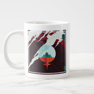 Retro Space Poster-Cassini Mission To Saturn Giant Coffee Mug