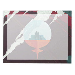 Retro Space Poster-Cassini Mission To Saturn Notepad