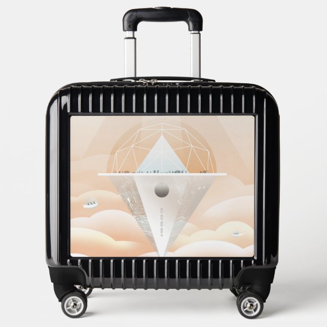 Retro Space Poster-Observatory In The Solar System Luggage (Front)