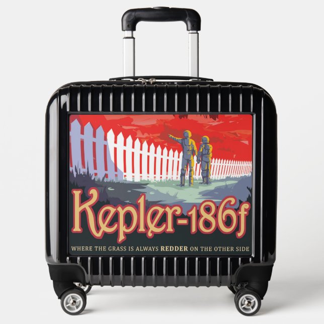 Retro Space Poster Of Kepler-186f. Luggage (Front)